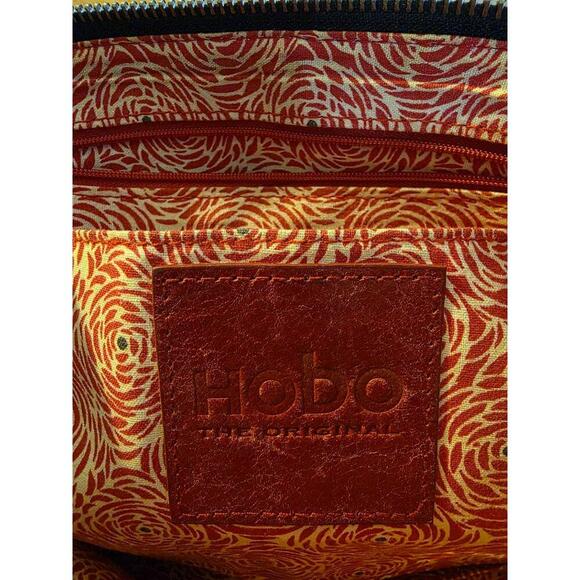 Hobo The Original Black Leather Double Handles Zip Tote Shoulder Bag - Picture 12 of 14